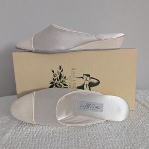 Amy Jo Gladstone Satin Slippers